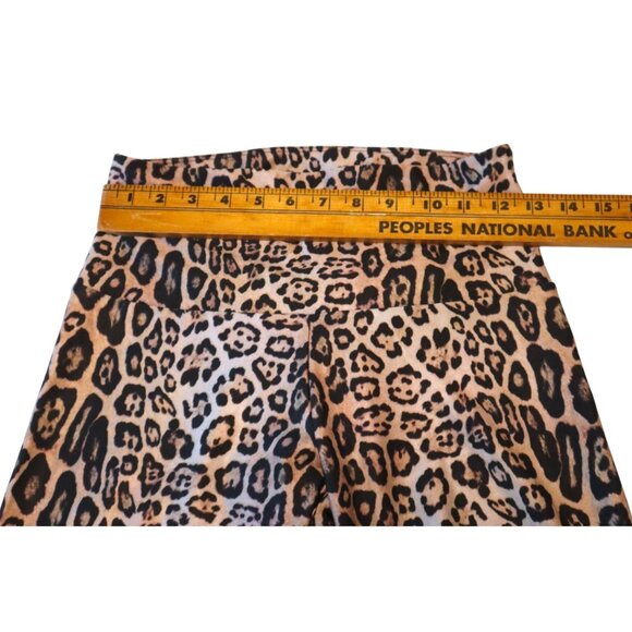 Onzie Leopard Biker Shorts M/L High Rise Baddie Animal Print Chic Athleisure - Picture 5 of 5